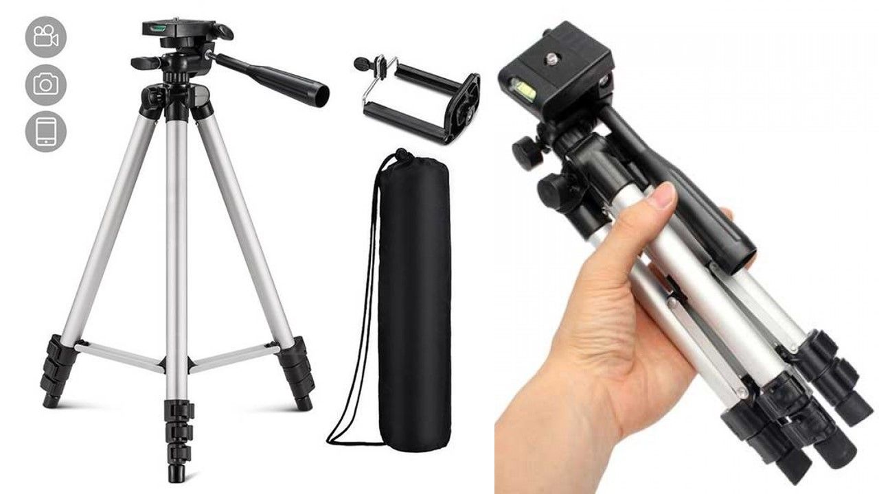 Universal Adjustable Tripod  Portable DSLR & Mobile Tripod for Vlogging & Astrophotography