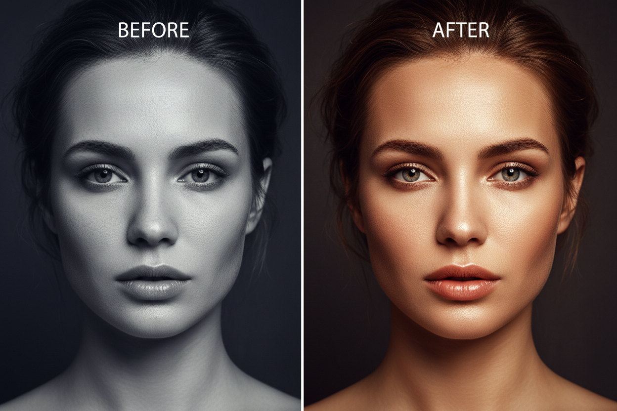 Portrait Before After